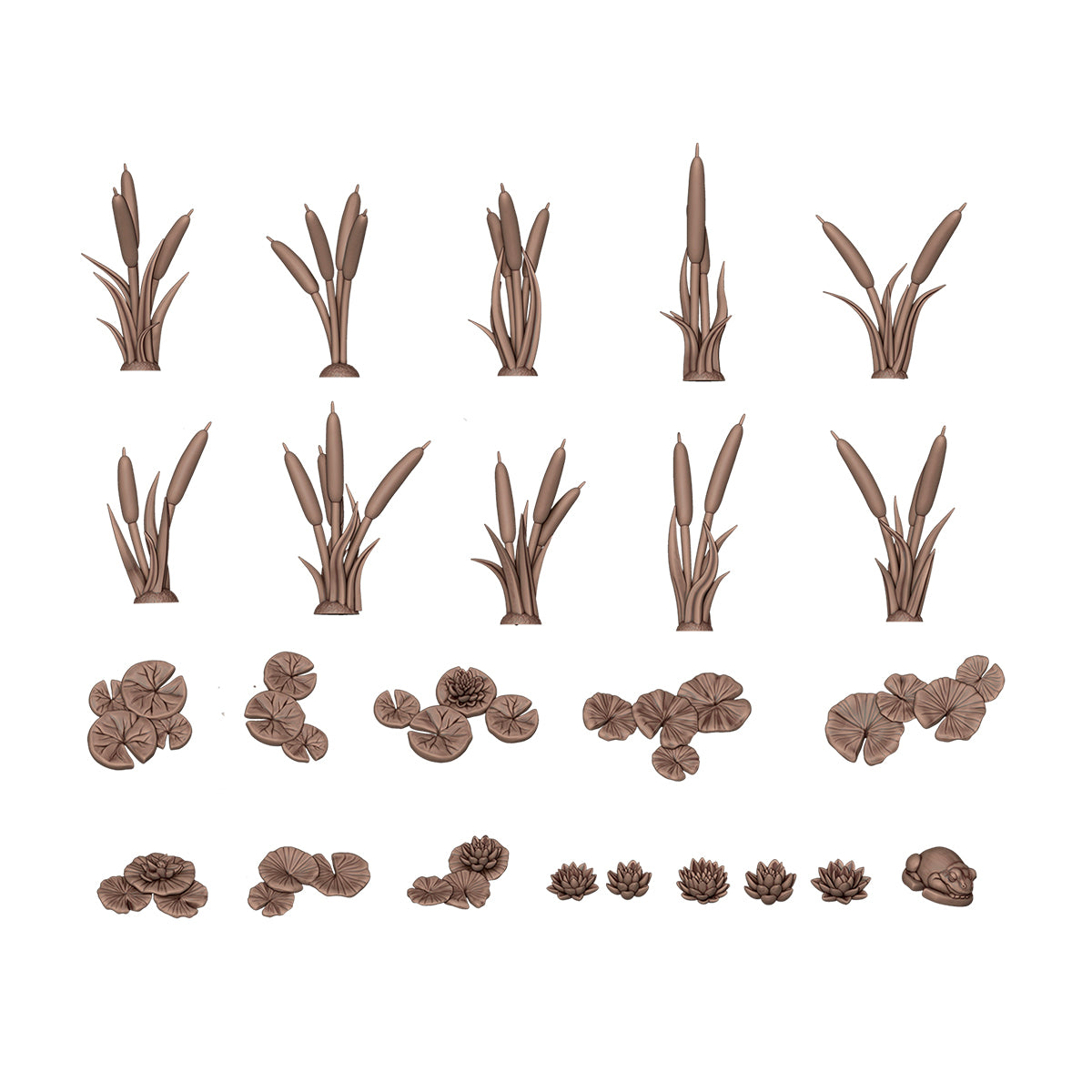 AK Interactive - Basing Bits - Water Lilies & Cattails AKBIT0024