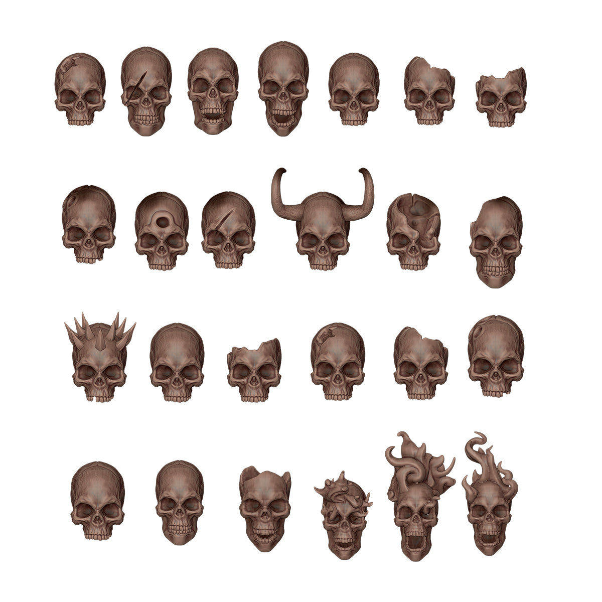 AK Interactive - Basing Bits - Skulls AKBIT0009