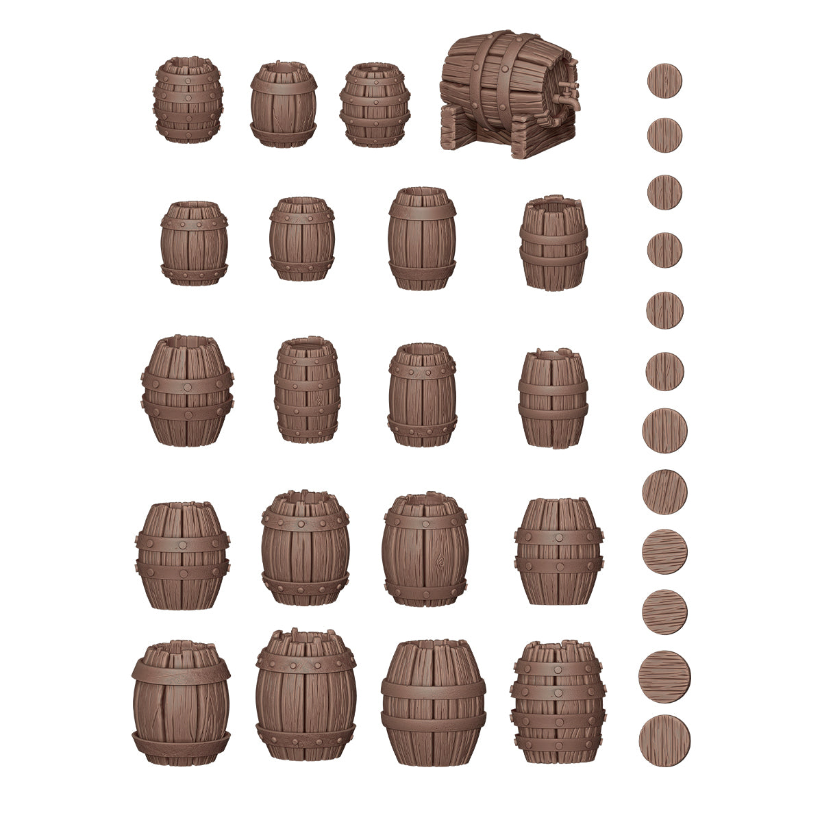AK Interactive - Basing Bits - Wood Barrels AKBIT0011