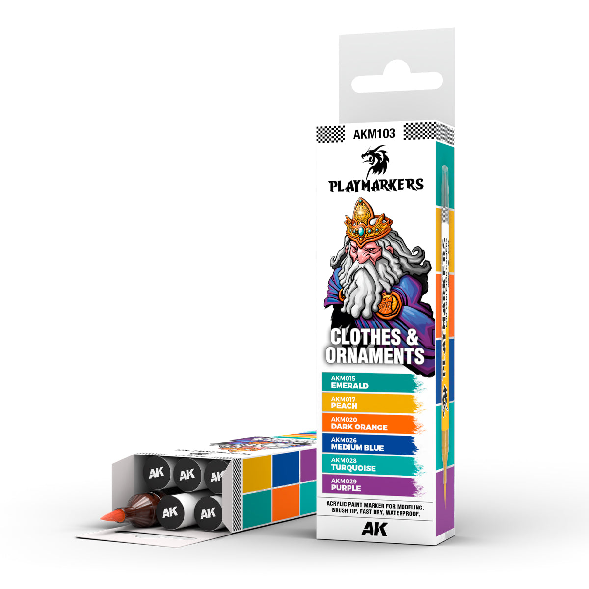 AK Interactive - Playmarker Set - CLOTHES & ORNAMENTS (6pcs) AKM103