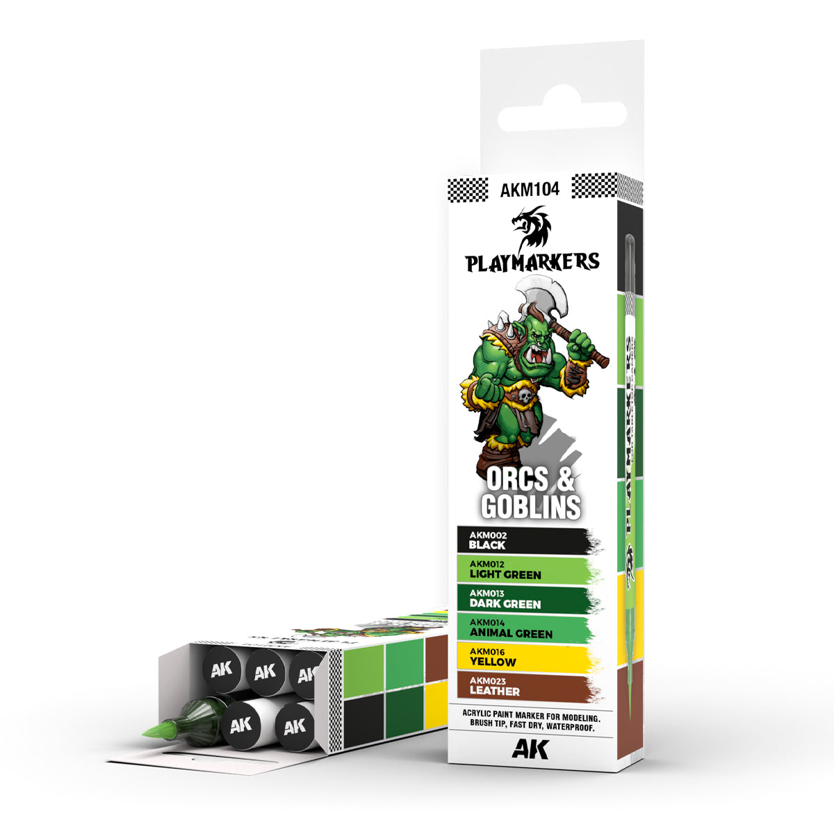 AK Interactive - Playmarker Set - ORCS & GOBLINS (6pcs) AKM104