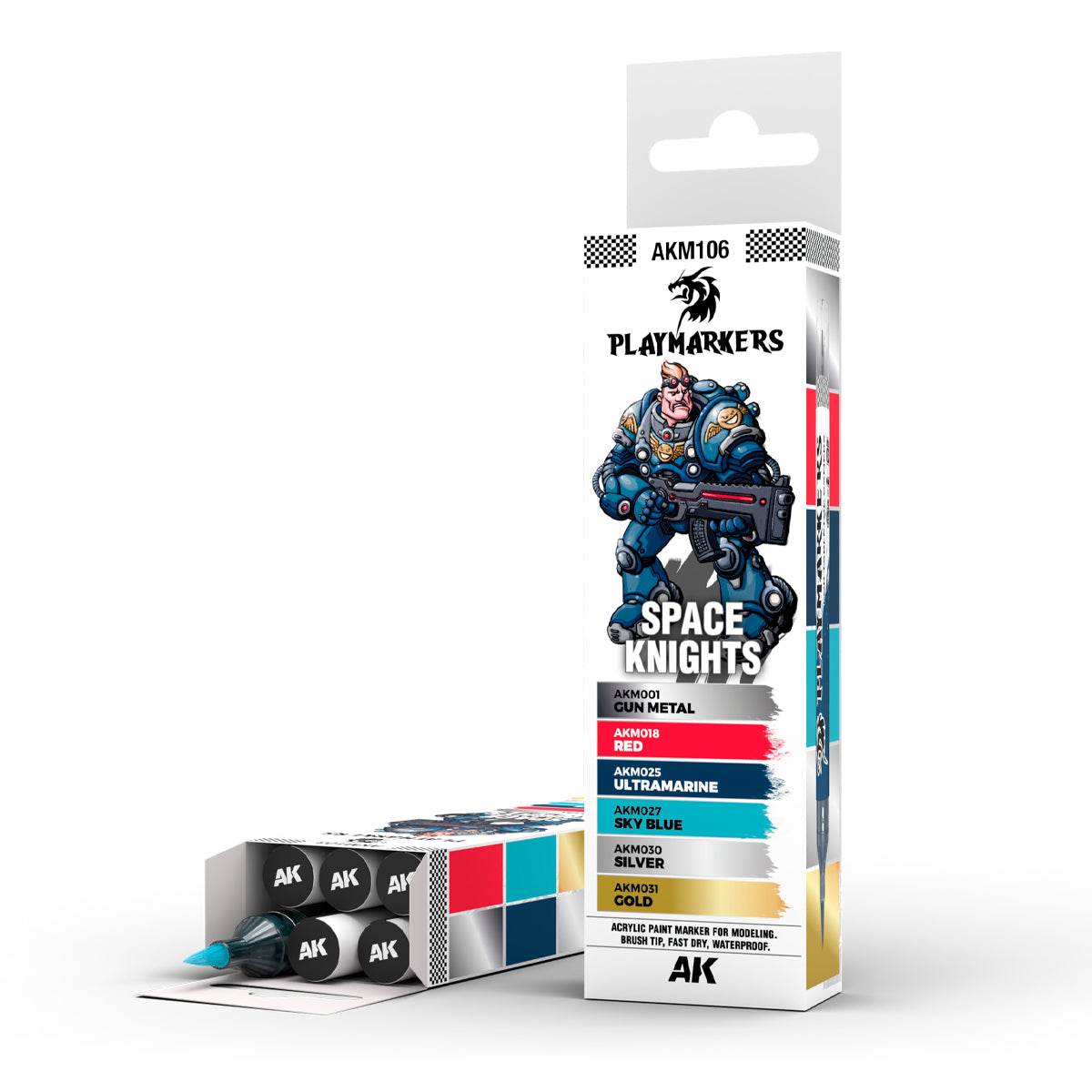 AK Interactive - Playmarker Set - SPACE KNIGHTS (6pcs) AKM106