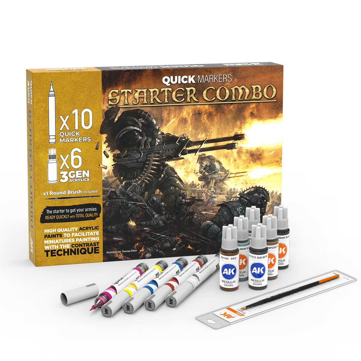 AK Interactive - Quick Marker - Starter Combo AKMQ111