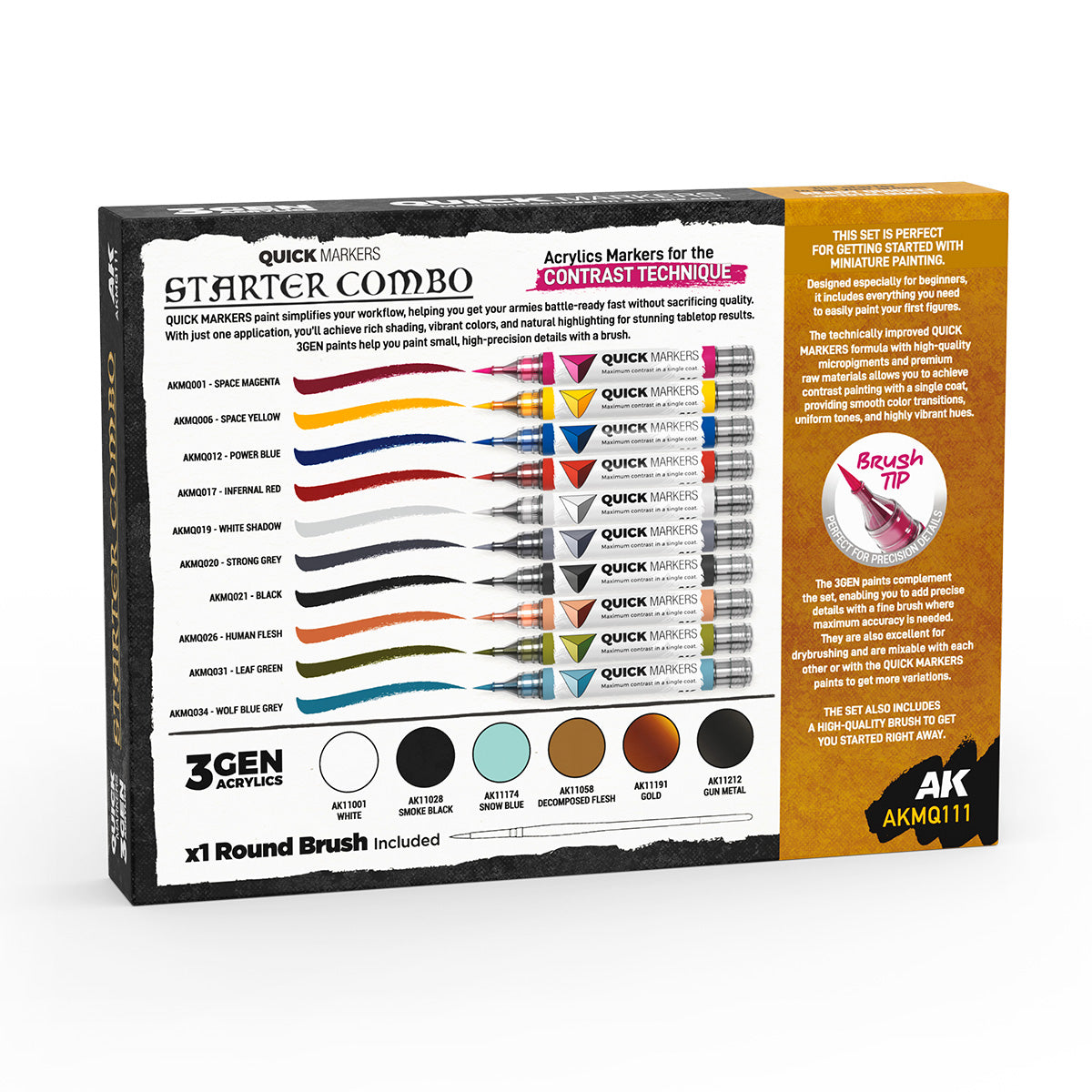 AK Interactive - Quick Marker - Starter Combo AKMQ111