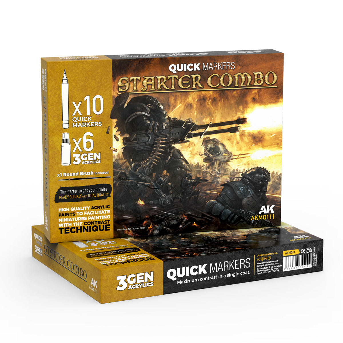 AK Interactive - Quick Marker - Starter Combo AKMQ111