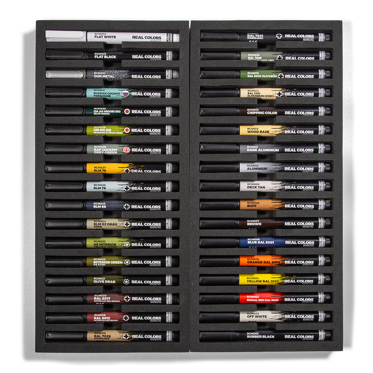 AK Interactive - Real Colors Marker Set - Special Box Full Range (34x) RCM150