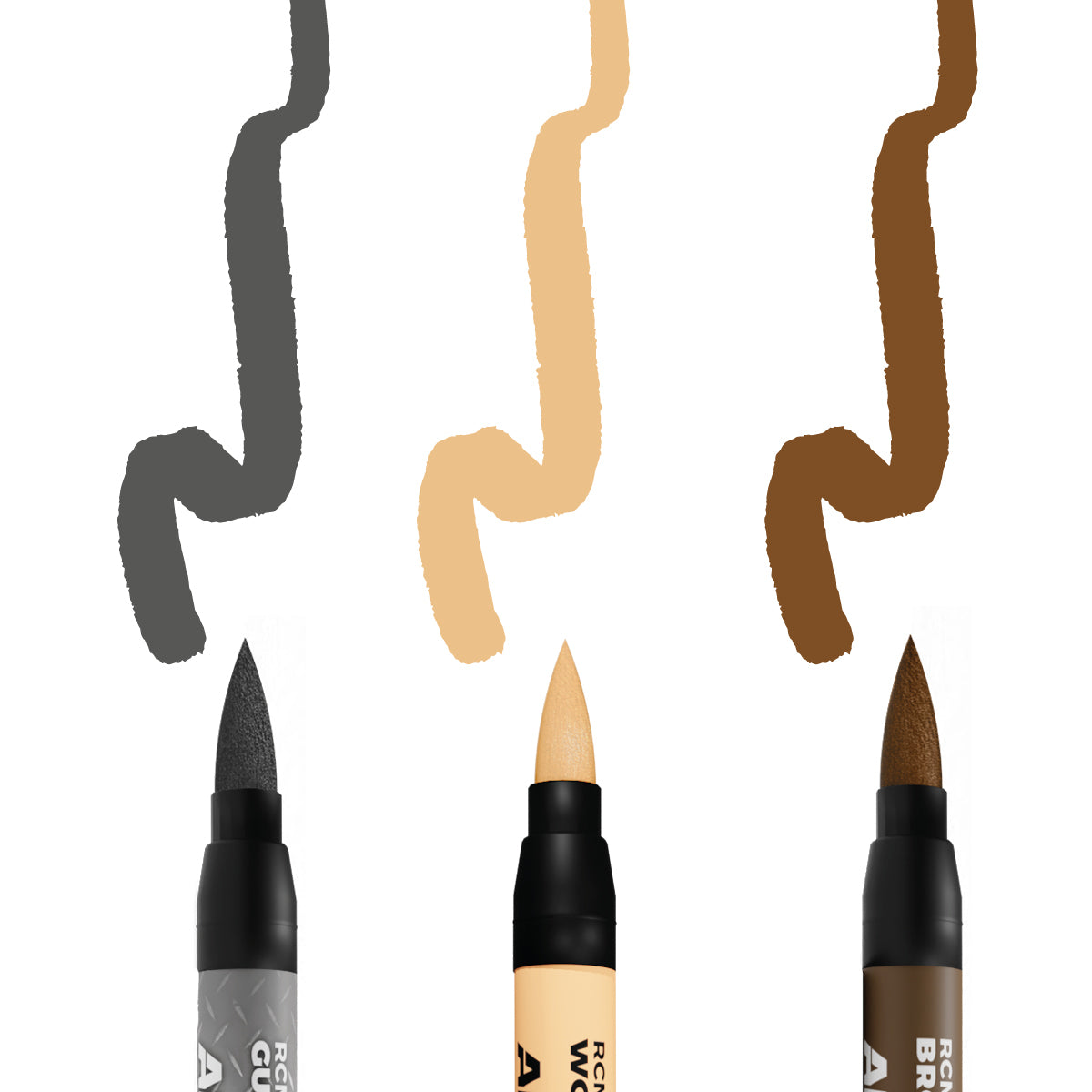 AK Interactive - Real Colors Marker Set - TOOLS (3pcs) RCM101