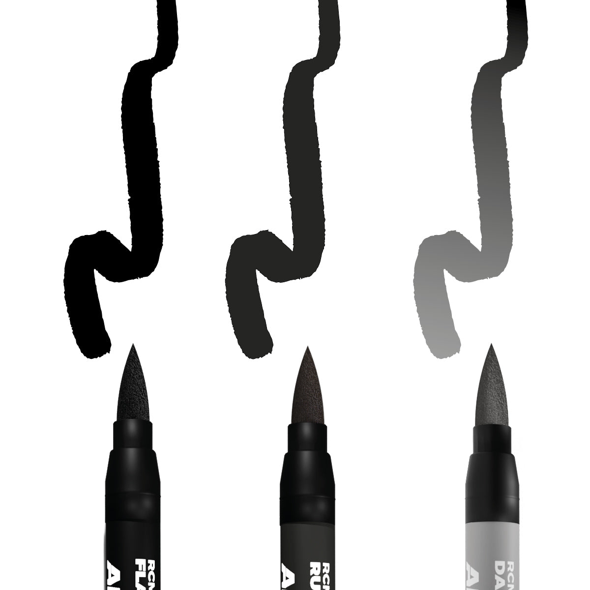 AK Interactive - Real Colors Marker Set - WHEELS (3pcs) RCM102