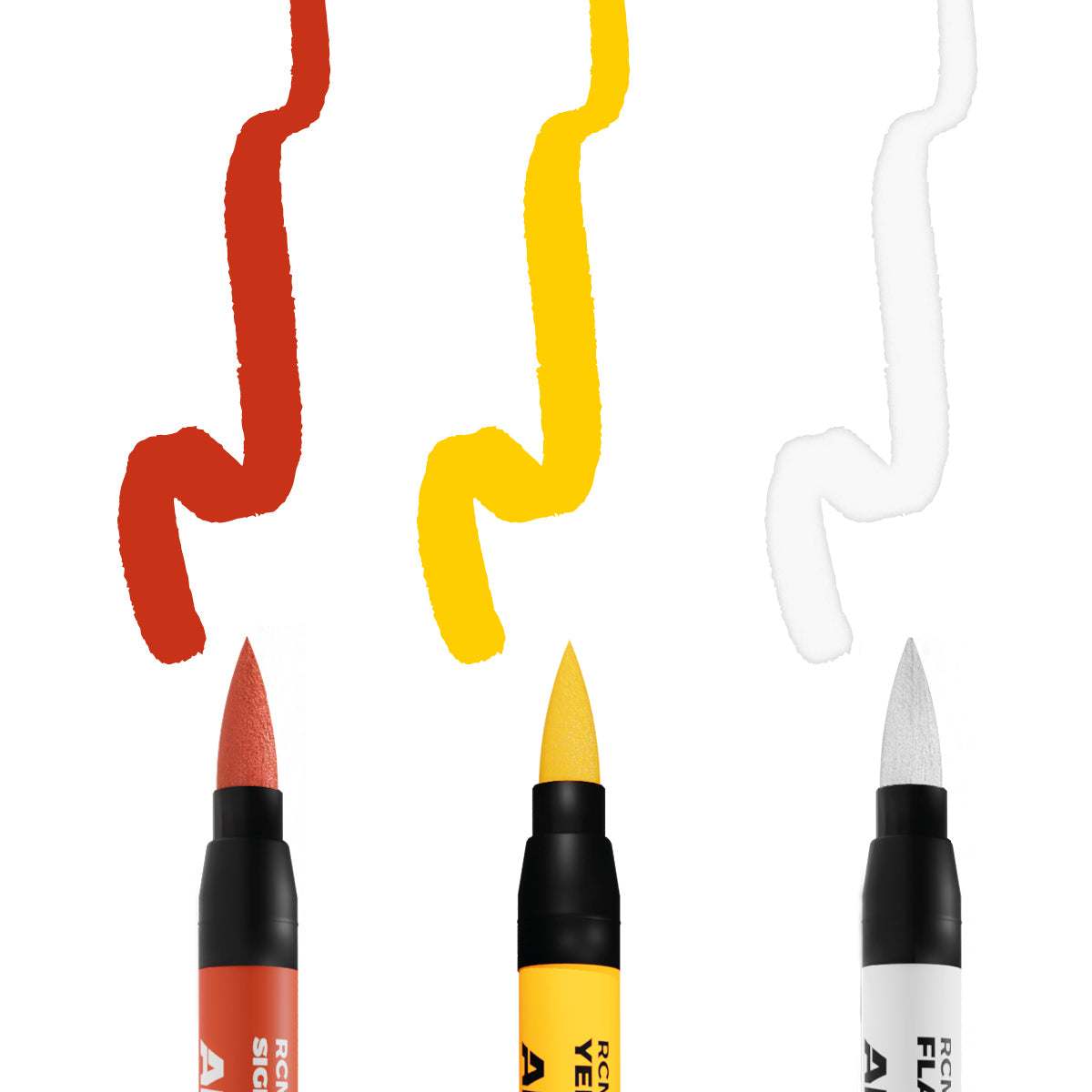 AK Interactive - Real Colors Marker Set - TACTICAL MARKINGS (3pcs) RCM106
