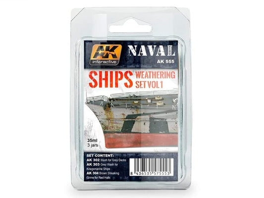 AK Interactive SHIPS WEATHERING SET VOL.1 AK 555