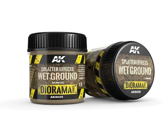 AK Interactive Diorama AK8029 Wet Ground Splatter Effect Acrylic Paint 100ml